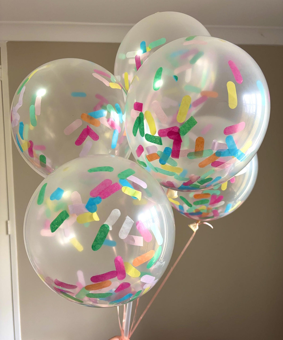 12" Confetti Balloon Bouquet |Colourful Balloon Arrangement | Birthday Balloons | Gift for Kids | Party Decor | Photo Prop | Perth Balloons