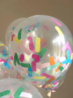12" Confetti Balloon Bouquet |Colourful Balloon Arrangement | Birthday Balloons | Gift for Kids | Party Decor | Photo Prop | Perth Balloons
