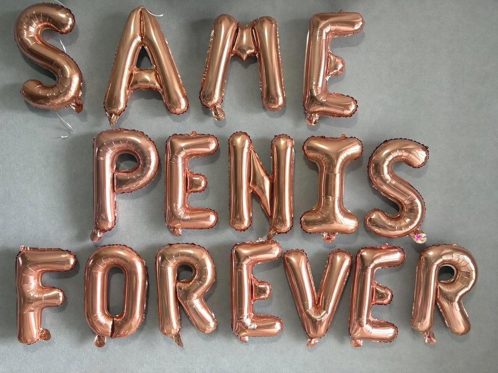 16'' Same Penis Forever Balloons, Hens Party Decorations, Bachelorette Party Balloon, Funny Bridal Shower Decor, Cheeky Wedding Balloons