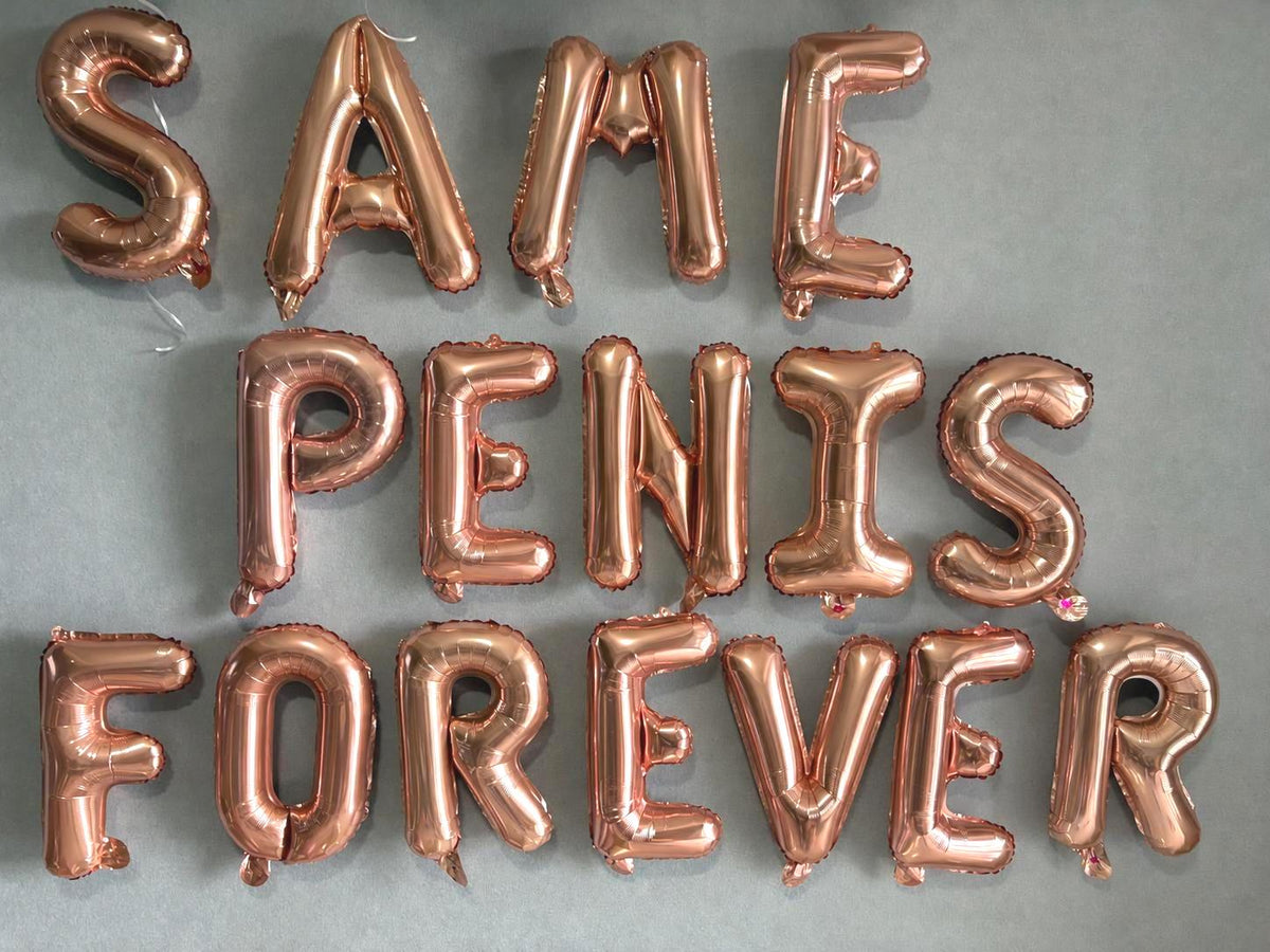 16'' Same Penis Forever Balloons, Hens Party Decorations, Bachelorette Party Balloon, Funny Bridal Shower Decor, Cheeky Wedding Balloons