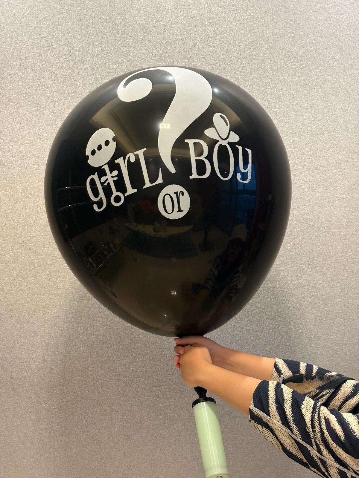 36" Gender Reveal Balloon, Boy or Girl Balloon, Gender Reveal Party Decor, Baby Shower Balloon, Pink or Blue Confetti Balloon