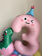 Customisable Dinosaur Number Birthday Balloon Display, Number Balloons, Dinosaur Birthday Decorations, Kids Birthday Balloon Garland