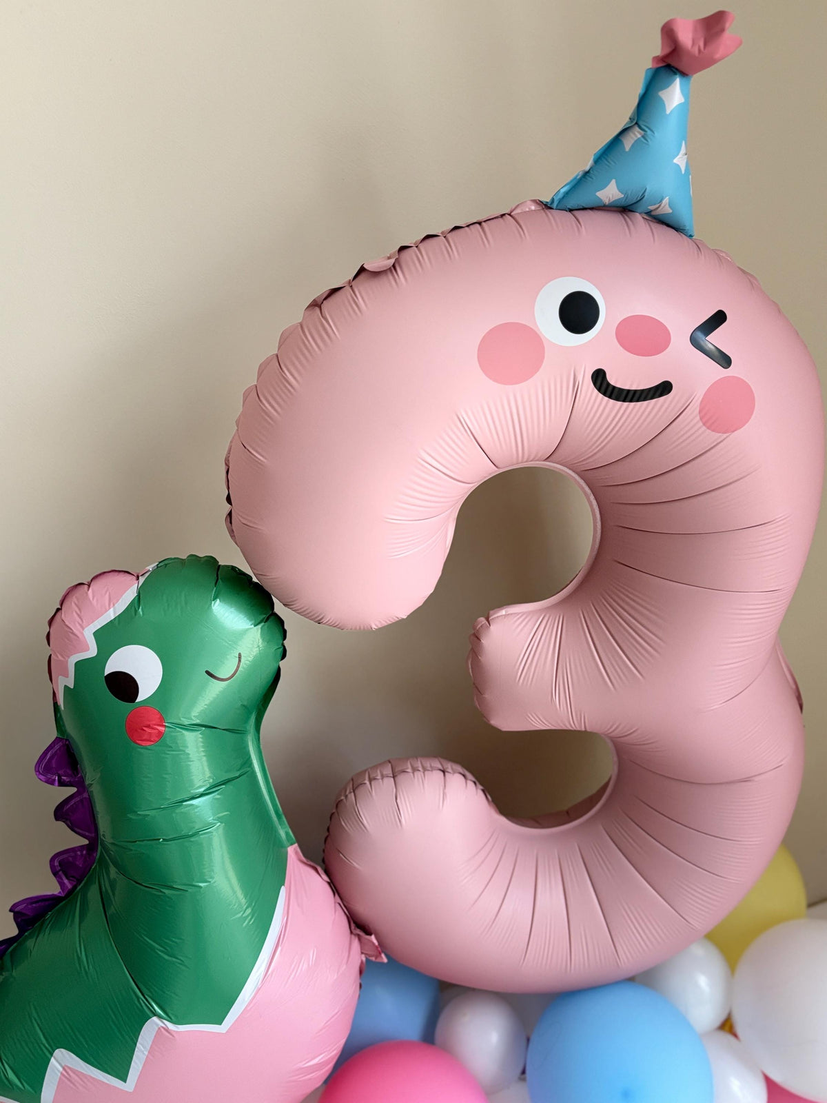 Customisable Dinosaur Number Birthday Balloon Display, Number Balloons, Dinosaur Birthday Decorations, Kids Birthday Balloon Garland