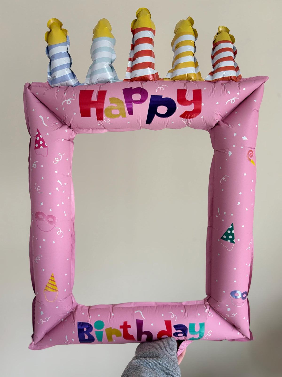 Happy Birthday Photo Frame Balloon, Birthday Photo Booth Prop, Kids Birthday Party Decorations, Inflatable Birthday Frame, Birthday Backdrop