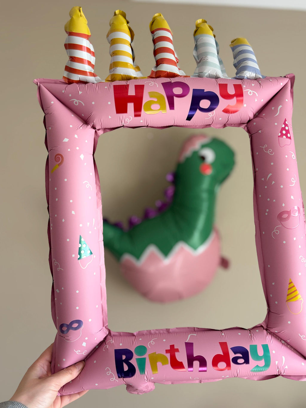 Happy Birthday Photo Frame Balloon, Birthday Photo Booth Prop, Kids Birthday Party Decorations, Inflatable Birthday Frame, Birthday Backdrop