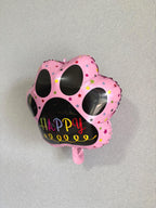 Happy Paw Print Balloon | Dog Birthday Balloon | Cat Birthday Balloon | Pet Party Decor | Pawty Balloon | Dog Cat Lover Gift