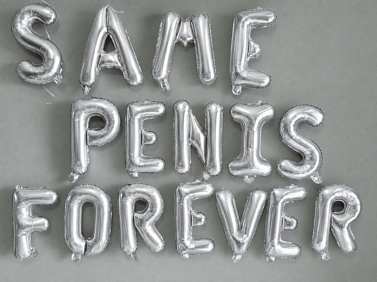 16'' Same Penis Forever Balloons, Hens Party Decorations, Bachelorette Party Balloon, Funny Bridal Shower Decor, Cheeky Wedding Balloons