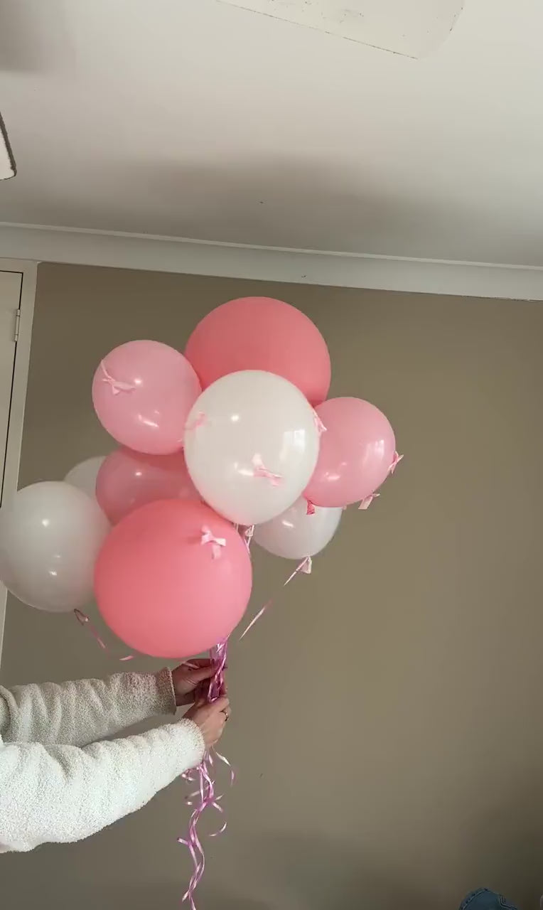 Blush Pink & White Balloon Bouquet | Birthday Balloon | Baby Shower Decor | Baby Girl Balloons | Mothers' Day Gifts | Valentine's Day |Perth