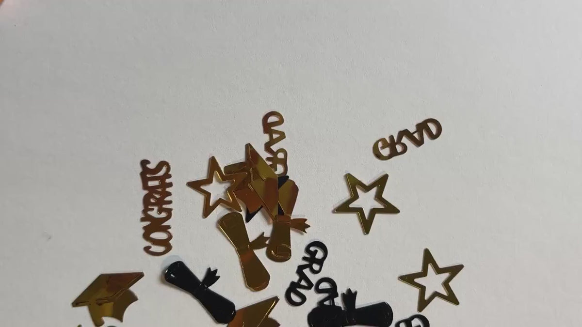 Graduation Confetti Table Scatter – GRAD & Congrats