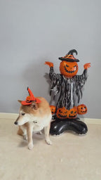 Halloween Pumpkin Witch Balloon Sculpture – Spooky Party Display