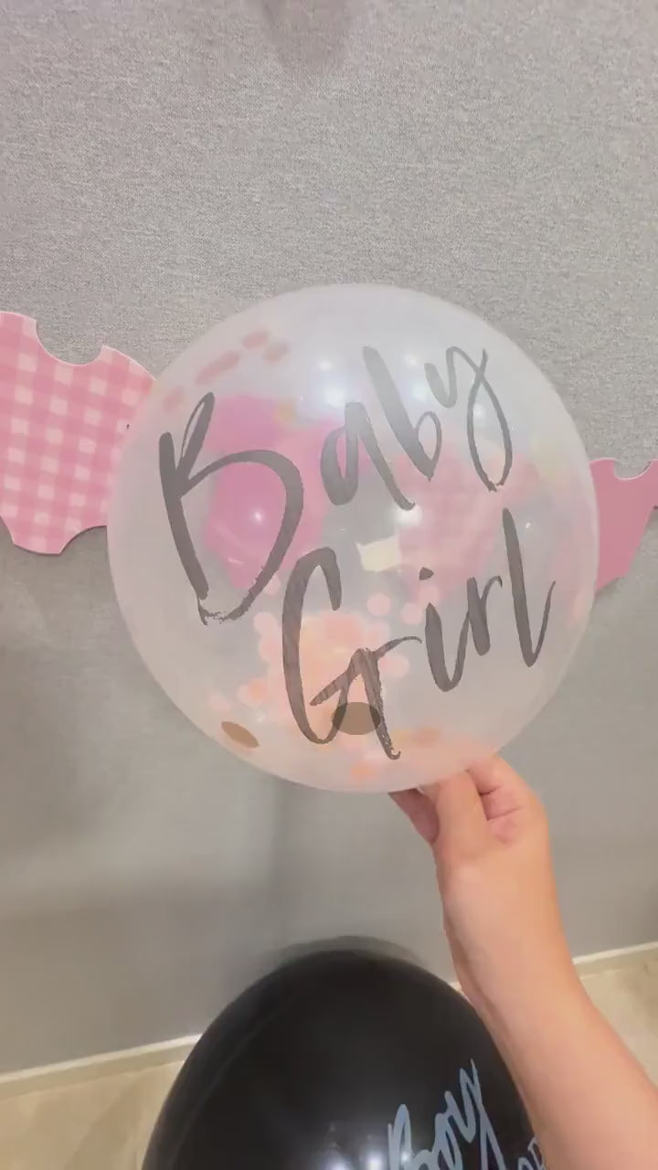 12" Baby Shower Confetti Balloons, Gender Reveal Party Decor (Girl, Boy, Neutral)